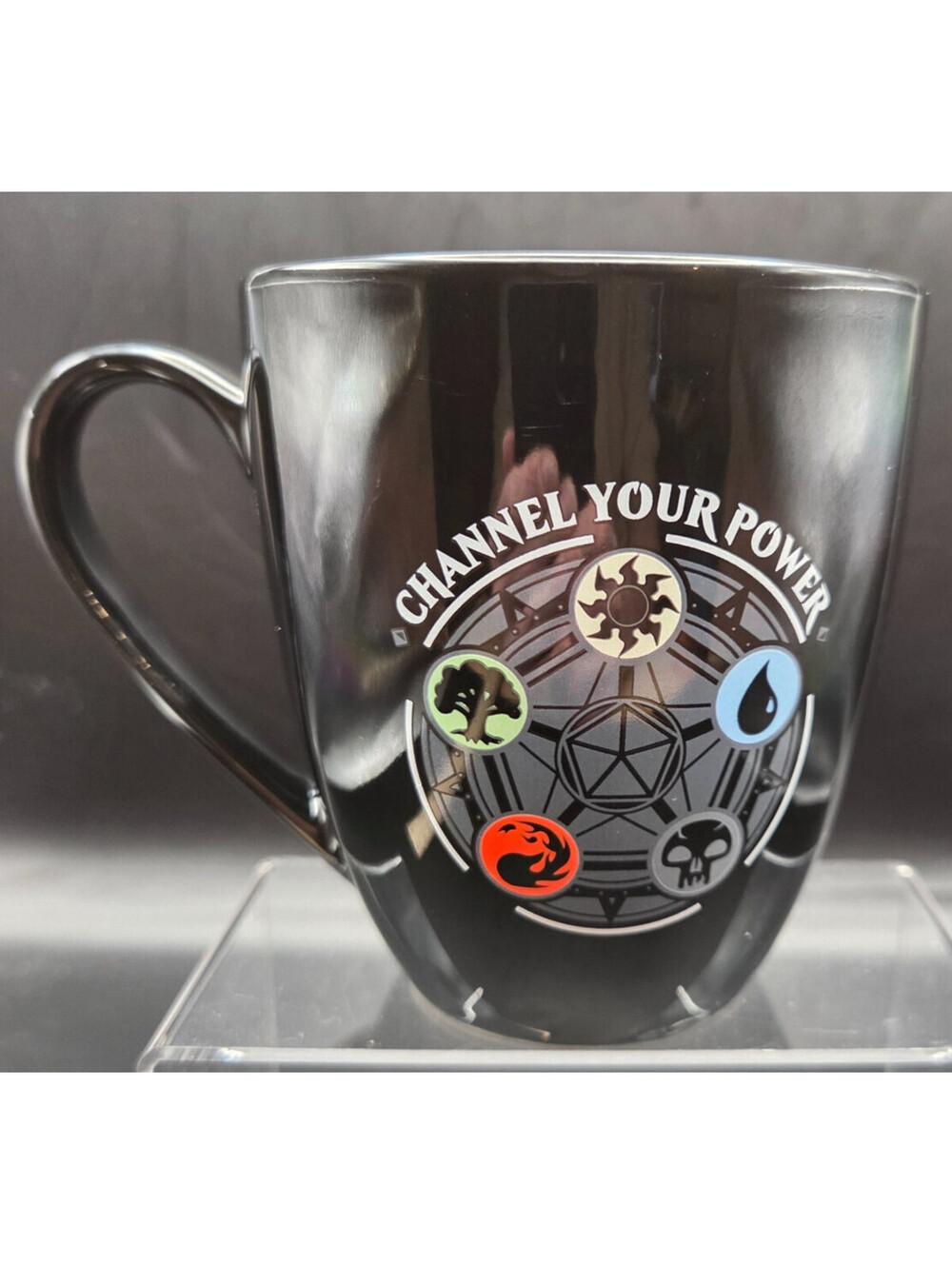 Pre-Owned Magic The Gathering "Channel Your Power" MTG Mana Symbol Ceramic Mug
